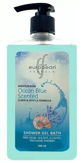 European formula Moisturising Ocean Blue Scented Shower Gel Bath  (500 ml)