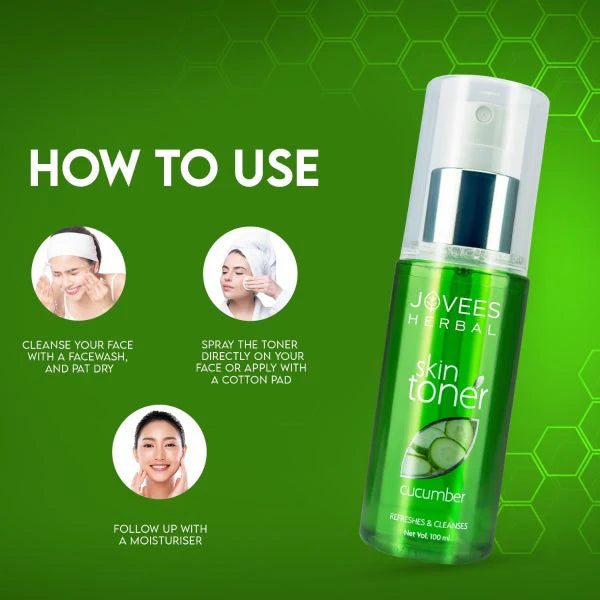 Jovees Hydrating Cucumber Skin Toner | Oily & Acne Prone Skin