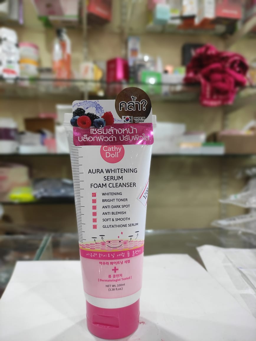 CATHY DOLL Aura whitening Serum Foam Cleanser 100ml