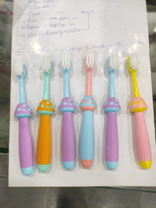 8pcs Kids Toothbrush Soft Bristle Toothbrush for Kids Colorful Letter Kids Toothbrush Rubberized Handle Toothbrush for Kids 6-12 Years Old Boys and Girls