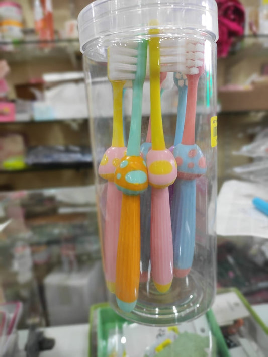 8pcs Kids Toothbrush Soft Bristle Toothbrush for Kids Colorful Letter Kids Toothbrush Rubberized Handle Toothbrush for Kids 6-12 Years Old Boys and Girls