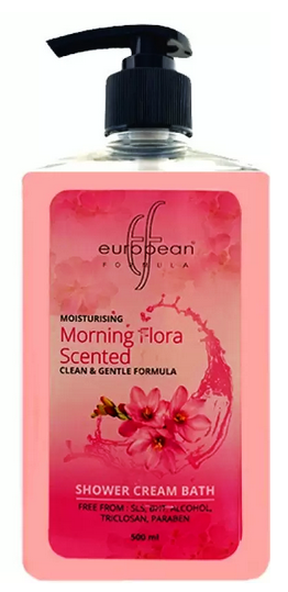 European formula Moisturising Morning Flora Scented Shower Cream Bath  (500 ml)